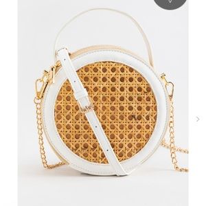Karina Round Rattan Crossbody bag